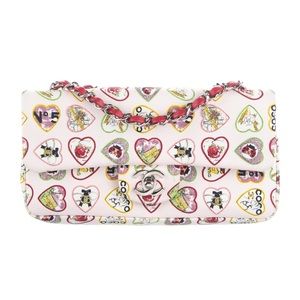 Chanel Small Canvas Valentine Flap Bag